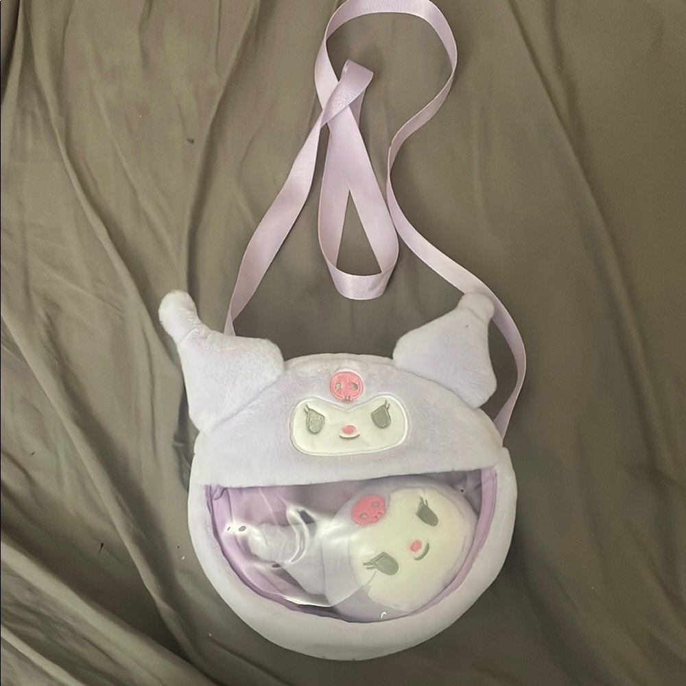 Cute kuromi Plush Crossbody Bag